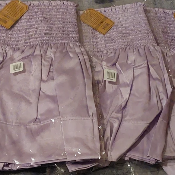 NATURAL LIFE Lavender and Grey Satin Ruffled Shorts - Bundle Any Two For $20 - Picture 7 of 8